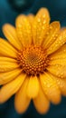 Orange bloom, Mexican sunflower weed, close up natures intricate beauty