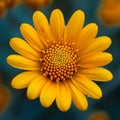 Orange bloom, Mexican sunflower weed, close up natures intricate beauty