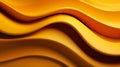 Beautiful 3d Wavy Background With Organic Lines In Yellow Colors Royalty Free Stock Photo