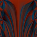 Orange blue abstract fractal wallpaper