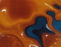 Orange and blue abstract object. Royalty Free Stock Photo