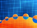 Orange blue background Royalty Free Stock Photo