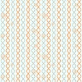 Orange and blue Gingham seamless pattern. Texture from rhombus squares for - plaid, tablecloths, clothes, shirts Royalty Free Stock Photo