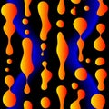 Orange and Blue Lava Lamp Background Pattern