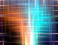 Orange blue lights, geometries, abstract graphics Royalty Free Stock Photo