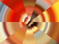 Orange blue round bright shades contrasting fluid lines background, abstract texture