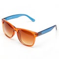 Orange and Blue Sunglasses with Gradient Lenses isolated on white background Royalty Free Stock Photo