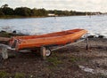 Orange boat tender