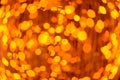 Orange bokeh abstract light background