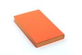 Orange  book isolated on a white background Royalty Free Stock Photo