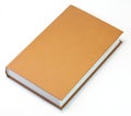 Orange book isolated on white . Clean cover Royalty Free Stock Photo