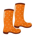 orange boots design