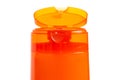Orange bottle beauty shampoo shower gel Royalty Free Stock Photo