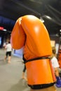Orange boxing glove
