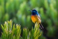 Orange-breasted sunbird Royalty Free Stock Photo