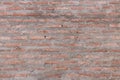 Orange brick in gray concrete or cement wall texture background Royalty Free Stock Photo