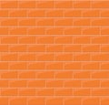 Orange brick wall. Background.