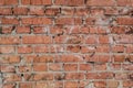 Orange brick wall background texture. Broken bricks. Royalty Free Stock Photo