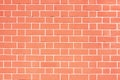 Orange brick wall, light red background of masonry, texture stained blocks of stonework. Royalty Free Stock Photo