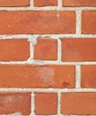 Orange, brick and wall texture with rough pattern, concrete background and masonry in architecture. Cracked, detail and Royalty Free Stock Photo