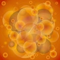 Orange Brown Circles Texture Royalty Free Stock Photo