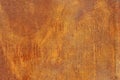 Orange brown corroded metal or steel shee Royalty Free Stock Photo