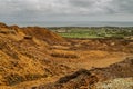 Parys Mountain copper mine, Anglesey, North Wales. Royalty Free Stock Photo