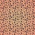 Orange brown leopard skin pattern