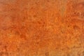 Orange brown old rusted corroded metal or steel Royalty Free Stock Photo