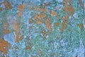 Orange brown old rusted corroded metal or steel sheet Royalty Free Stock Photo