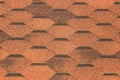 Orange brown tile roof pattern texture background Royalty Free Stock Photo