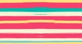 Orange, Pink Lines Seamless Summer Pattern Vector Watercolor Sailor Stripes. Retro Vintage Grunge Fabric Fashion Design Horizontal