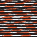 Orange Brush Stroke Fur Seamless Pattern