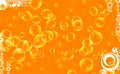 Orange bubble Royalty Free Stock Photo