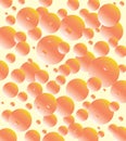 Orange bubbles pattern