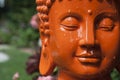 Orange Buddha Head Royalty Free Stock Photo