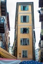Orange building in the old quarter of Nice Royalty Free Stock Photo