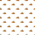 Orange bulldozer pattern