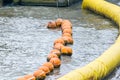 Orange buoy Used in the form of water made from special plastic Royalty Free Stock Photo