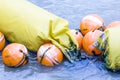 Orange buoy Used in the form of water made from special plastic Royalty Free Stock Photo