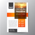 Orange Business brochure template design