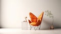 Orange Butterfly Chair Royalty Free Stock Photo