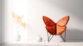 Orange Butterfly Chair Royalty Free Stock Photo