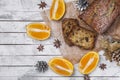 Orange cake with zucchini and chocolate Royalty Free Stock Photo