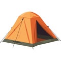 orange camping tent equipment