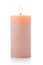 Orange candle Royalty Free Stock Photo