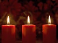 Orange candles Royalty Free Stock Photo