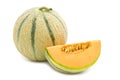 Orange cantaloupe melon