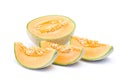 Orange cantaloupe melon