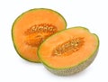 Orange cantaloupe melon